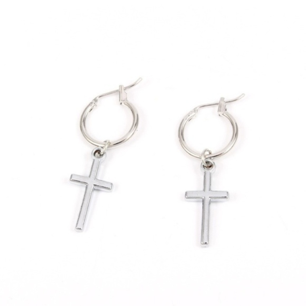 3/$30 🤍 Cross Charm Earrings